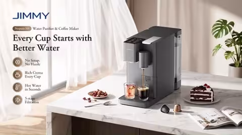 JIMMY's Nespure N9 Combines Water Purifier and Coffee Maker in One Countertop Unit