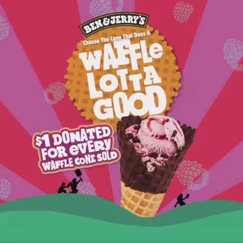 Ben & Jerry's Waffle Cone Purchases Fund Voter Registration Groups