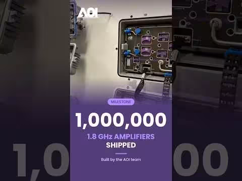 AOI Ships 1 Millionth Amplifier, Debuts AI Tools at SCTE Expo