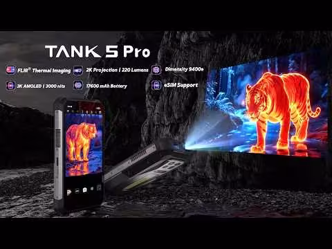 8849's TANK 5 Pro Rugged Phone Packs Thermal Camera and Built-In Projector